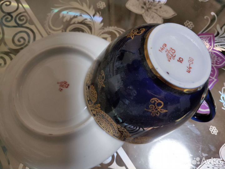 Чайная пара и блюдца лфз