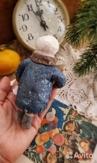 Ватные елочные игрушки