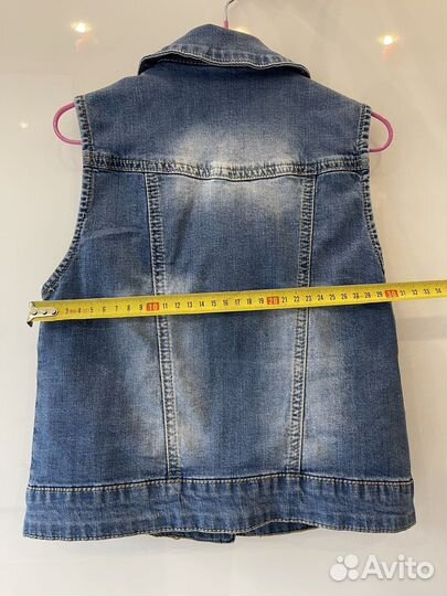 Джинсовая жилетка для девочки