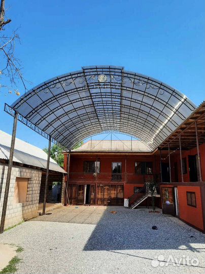 Кованные навесы из поликарбоната