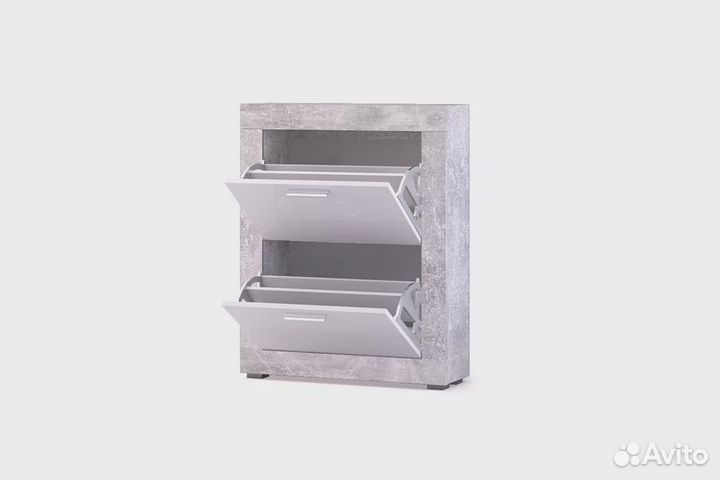 Монтана тумба для обуви О-2 Atelier/Белый глянец 7