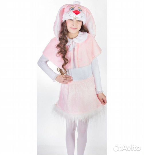Карнавальный костюм для девочки 116 122 Зайка