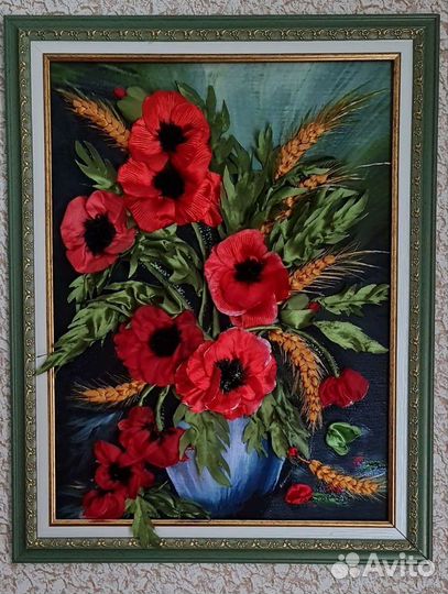 Картина Вышивка лентами