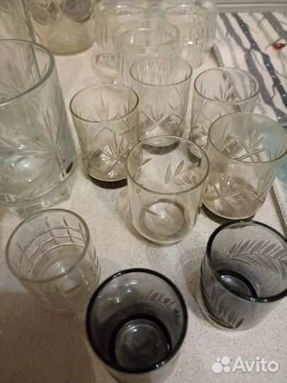 Хрустальные рюмки стопки бокалы