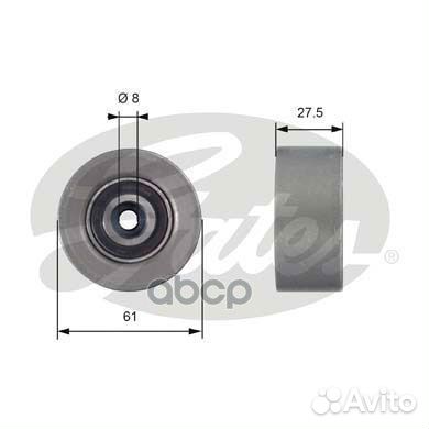 Ролик ремня грм opel astra H 1.6/1.8 04- Z16XER