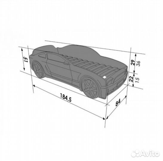 Кровать машина