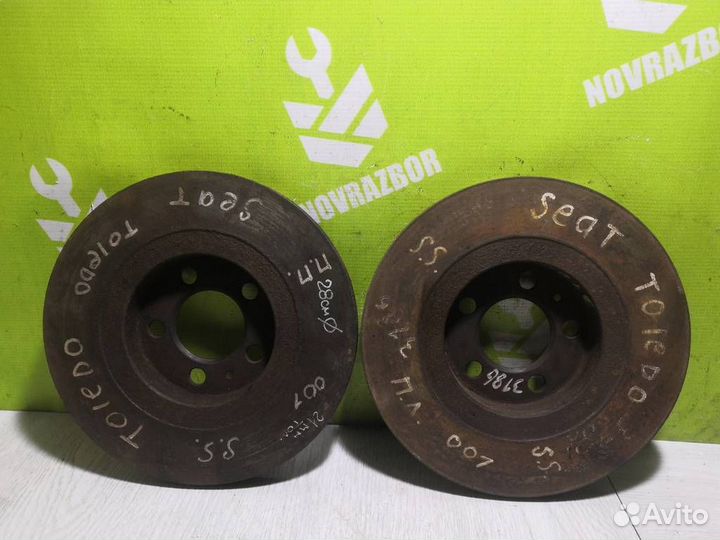 Диск тормозной передний вентилируемый Сеат Толед