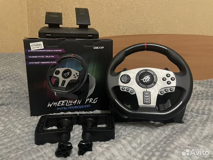 Руль игровой dexp wheelman pro