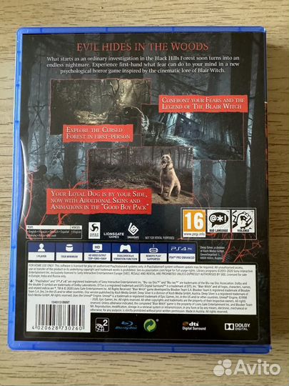 Blair witch ps4 (Rus)