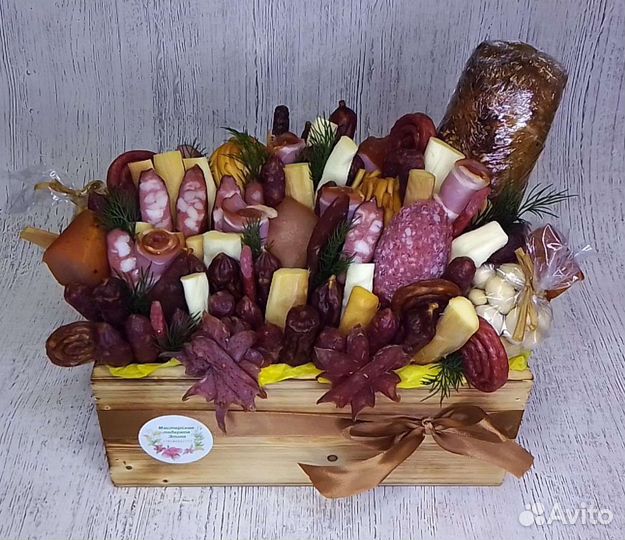 Съедобный подарок мужской. Мясной подарок мужчине