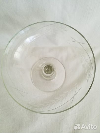 Ваза СССР тонкое стекло
