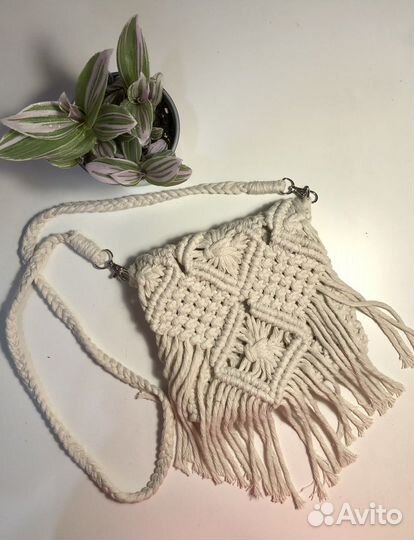 Сумка плетеная макраме