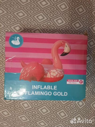 Надувной фламинго плот матрас 150 105 для плавания