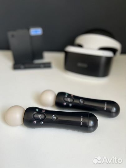 Шлем Sony PS VR + Мувы