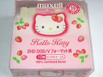 Винтажные дискеты Maxell Hello Kitty 2HD