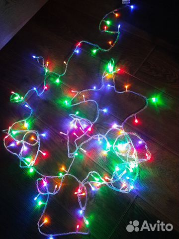 Гирлянда разноцветная светодиодная 9 м, 8 режимов