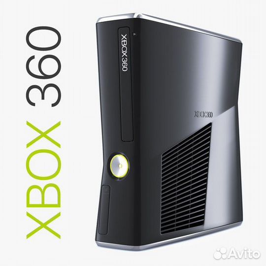 100 лучших игр XBox 360 Slim 320Gb (прошит)