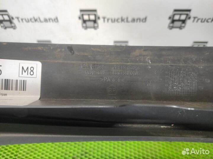 Накладка порога задняя правая Man Tgs