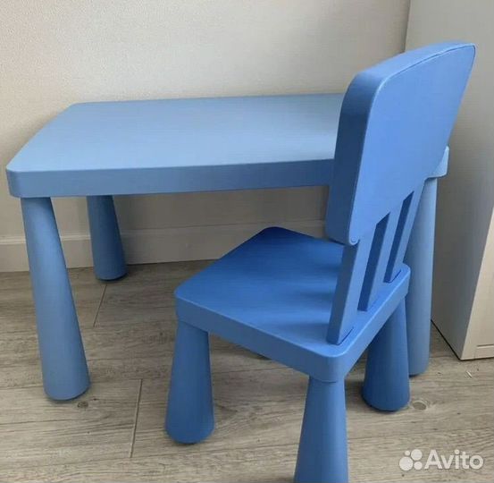 Детский стол и стул IKEA маммут