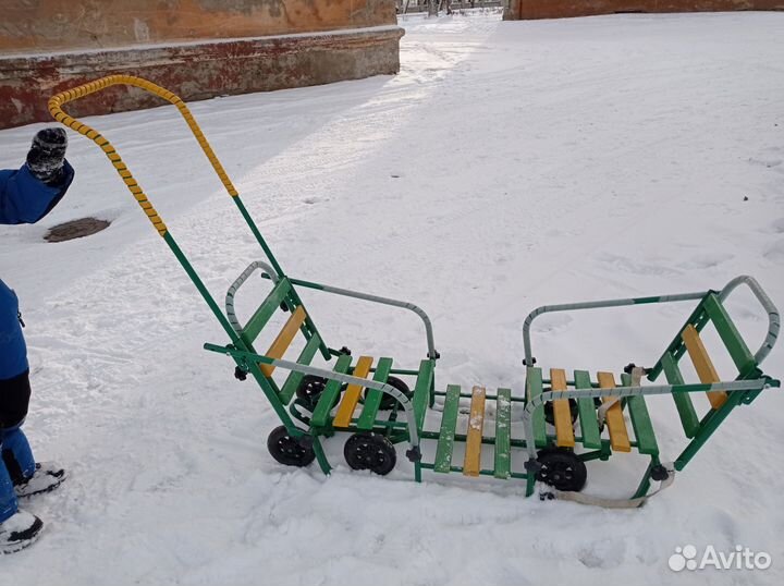Детские санки для двоих
