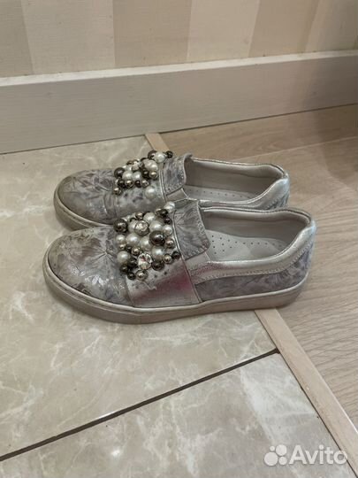 Лоферы детские 32 р Tunel нат кожа