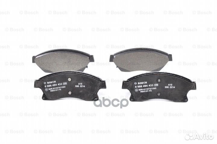 Колодки торм к-т 0986494433 Bosch