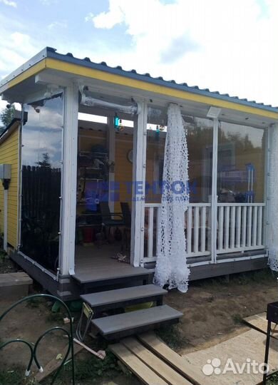 Жидкие окна для беседки