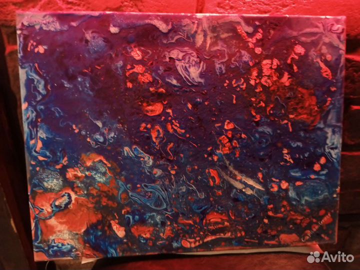 Интерьерная картина абстракция экспрессионизм