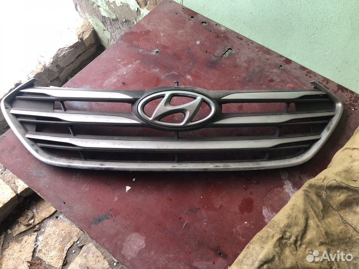 Решетка радиатора хендай санта фе 3 рестайлинг