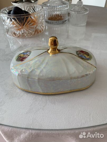 Крышка для масленки Сервиза Мадонна,дефект на фото