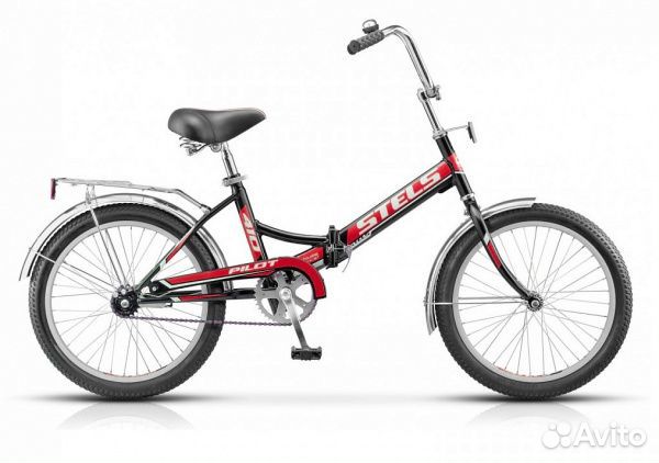 Велосипед складной Stels Pilot 410 красный
