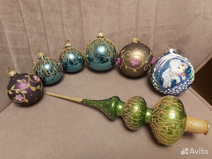 Елочные игрушки из стекла