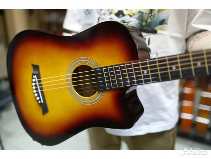 Fante FT-D38-3TS с вырезом акустическая гитара