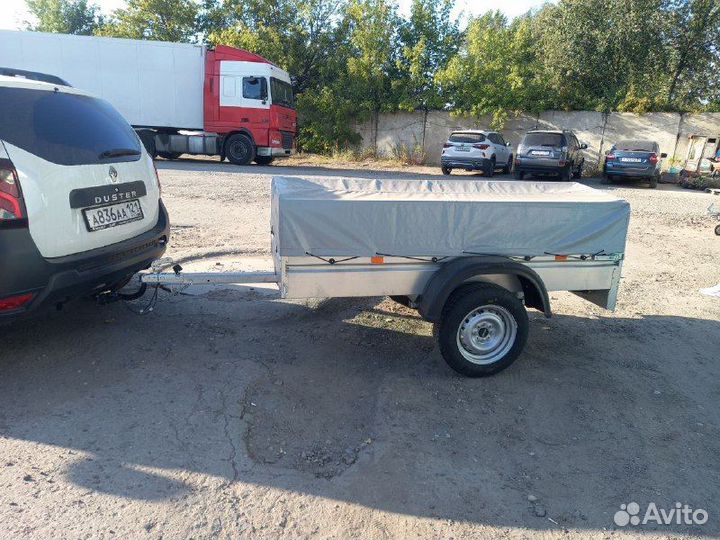 Автоприцеп дачный мзса 817700. Тент и каркас 50 см