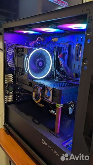 Prime Box predator V9 Black + 7 вентиляторов
