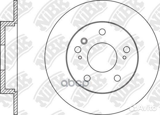 Диск тормозной зад RN1575 RN1575 NiBK