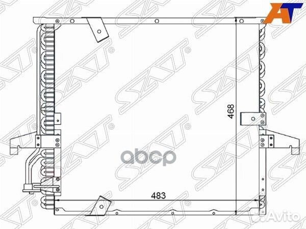 Радиатор кондиционера BMW 3-Series 90-00 ST-BM3