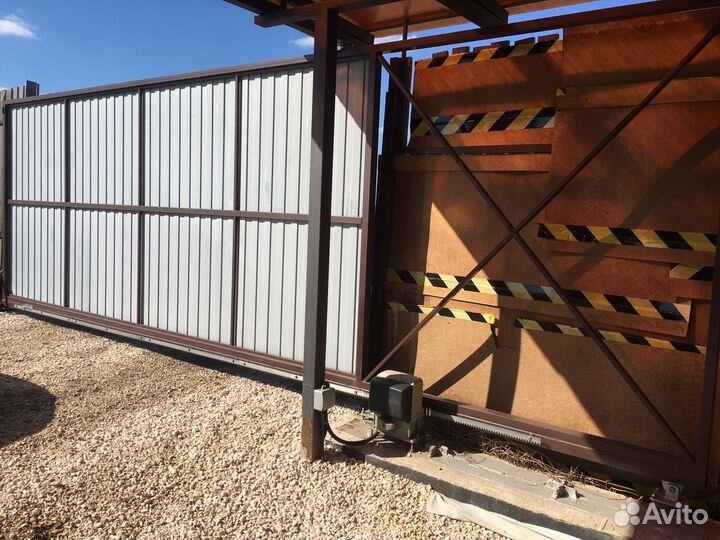 Откатные ворота в проем 4000*2000