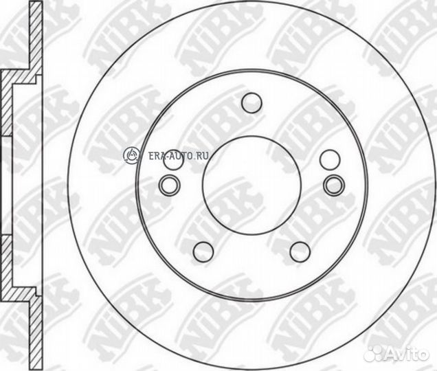 Nibk RN1601 Диск тормозной