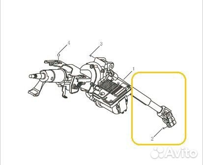 Рулевой карданчик Geely Coolray Sx11 SX11