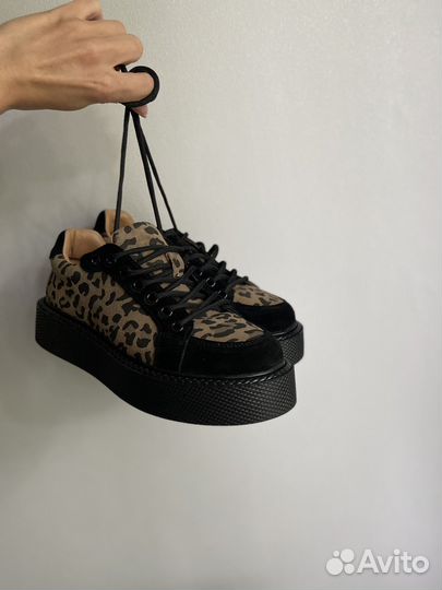 Кеды натуральная замша, р.36