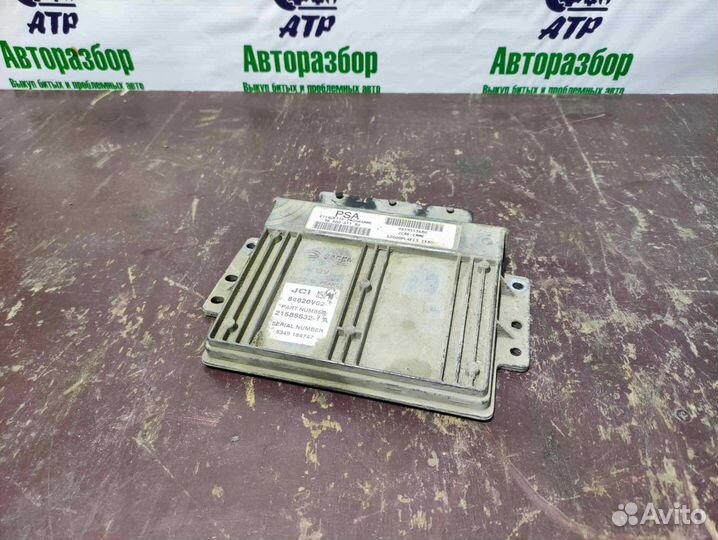 Блок управления двигателем (эбу) Peugeot 206