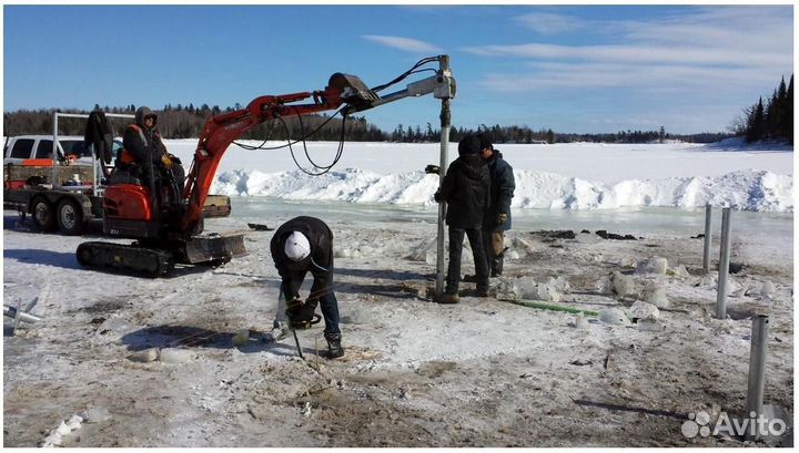 Ремонт фундамента любой сложности винтовыми сваями