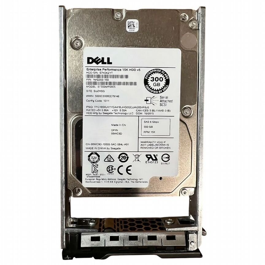 [15K] Жесткий Диск Dell 6wc9d 300gb Sas 2.5 15k