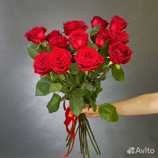 Цветы розы 40см в ассортименте