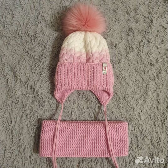 Шапка и снуд для девочки