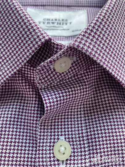 Рубашка Charles Tyrwhitt запонки L(50) Slim 16/41