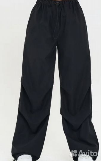 Брюки карго черные