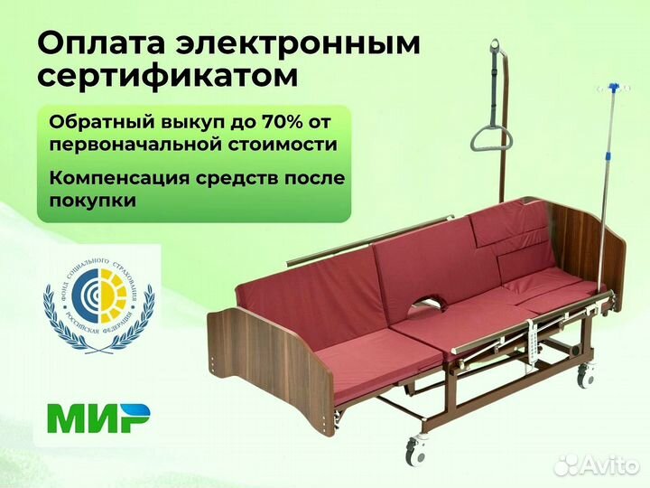 Медицинская кровать для ухода за больными