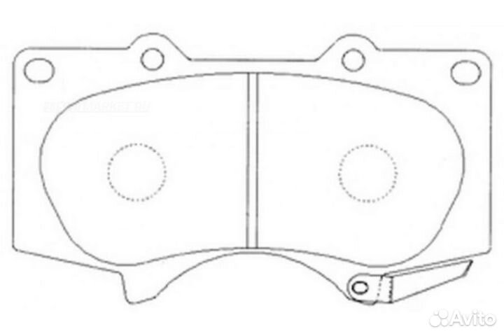 SB nagamochi BP21482 Колодки тормозные дисковые перед